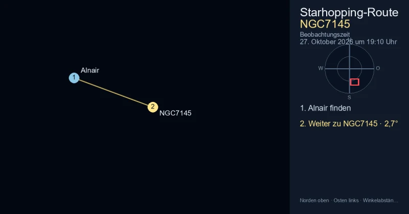 NGC7145 von Alnair aus finden