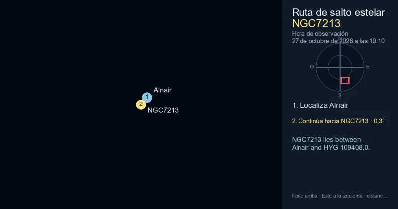 Cómo encontrar NGC7213 desde Alnair