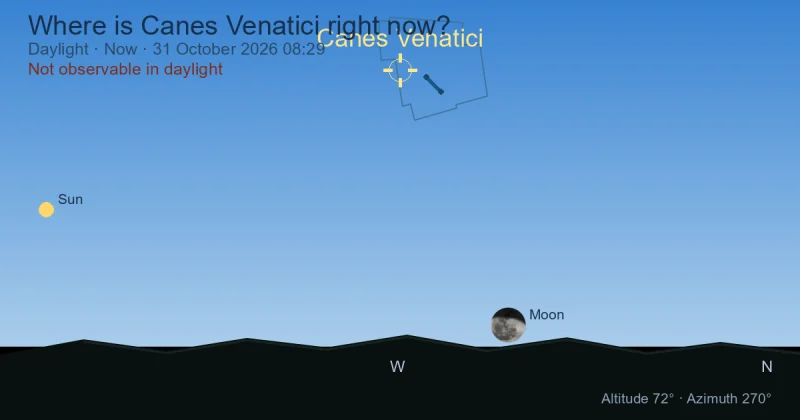 Where is Canes Venatici right now?