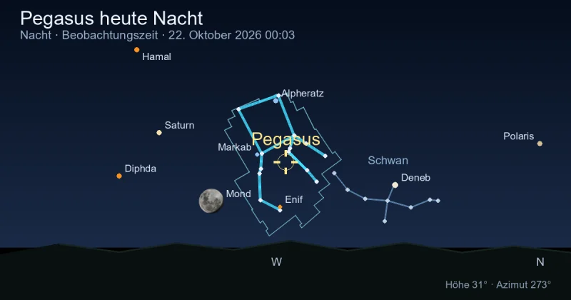 Pegasus heute Nacht