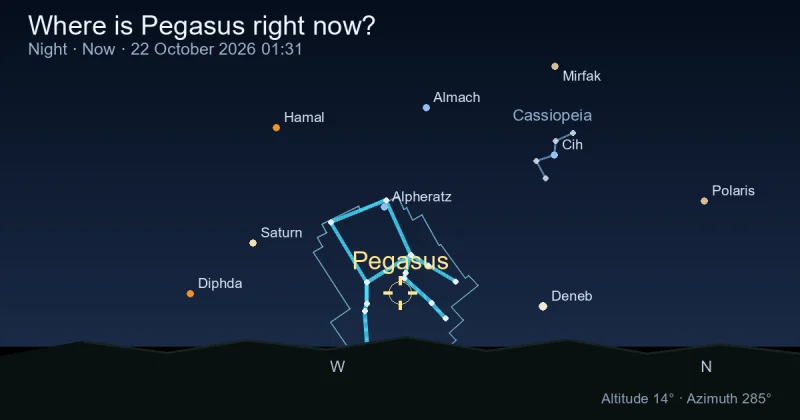 Where is Pegasus right now?