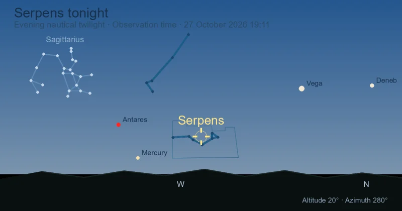 Serpens tonight
