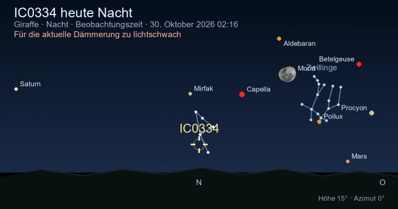 IC0334 heute Nacht