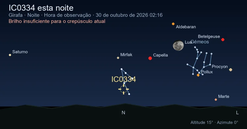 IC0334 esta noite
