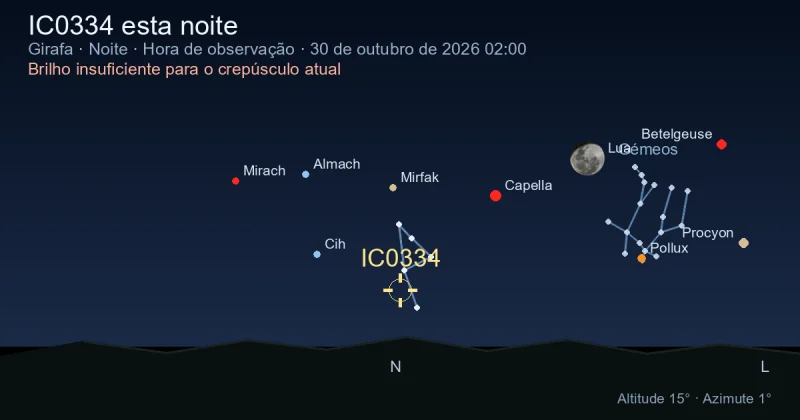 IC0334 esta noite