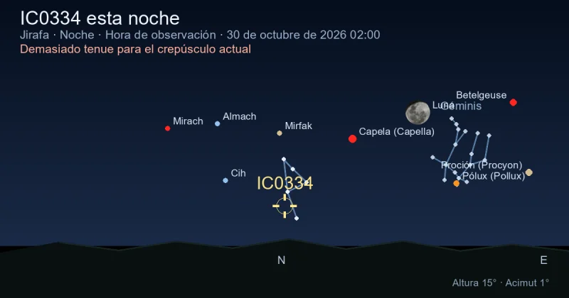IC0334 esta noche