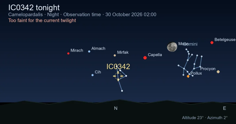 IC0342 tonight