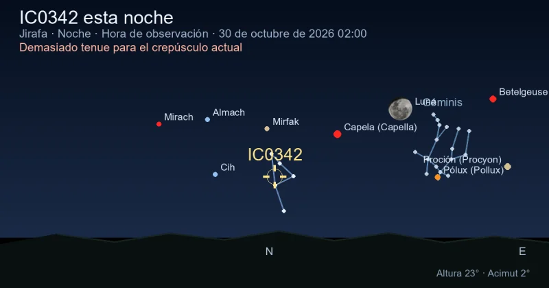 IC0342 esta noche
