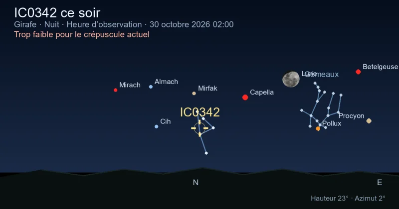 IC0342 ce soir