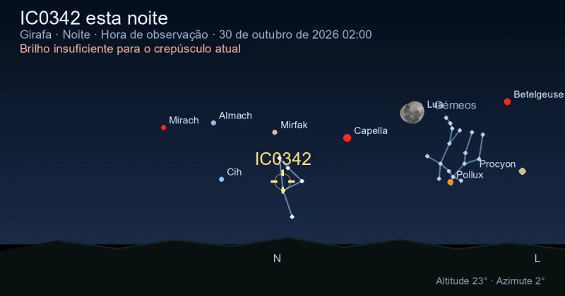 IC0342 esta noite