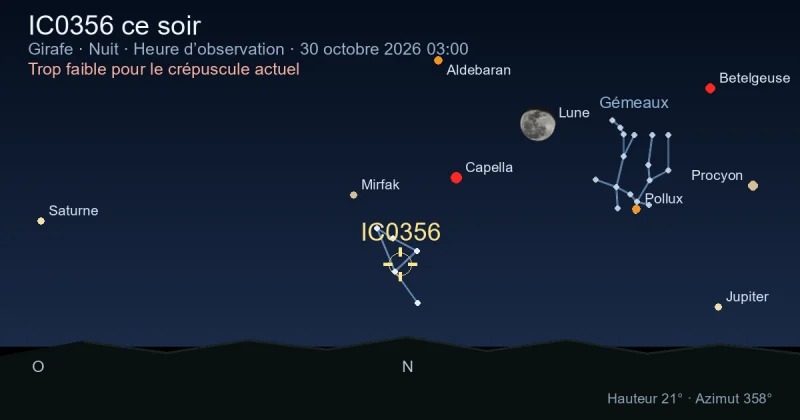 IC0356 ce soir