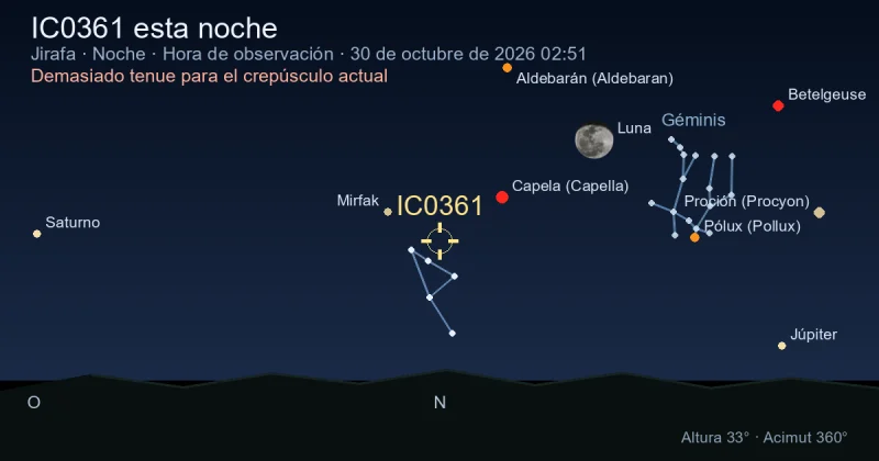 IC0361 esta noche