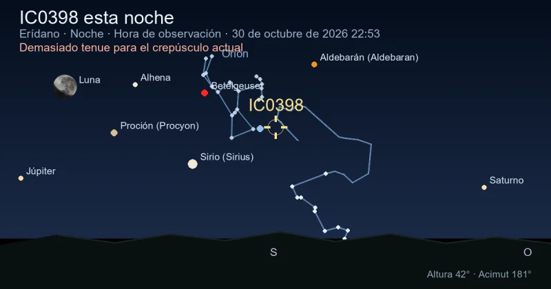 IC0398 esta noche