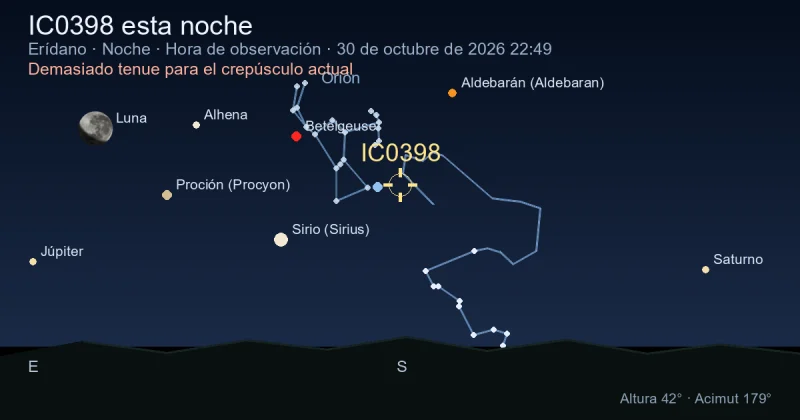IC0398 esta noche