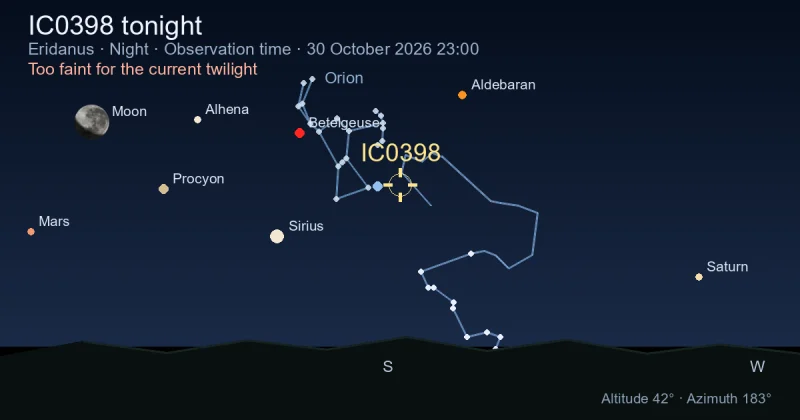 IC0398 tonight