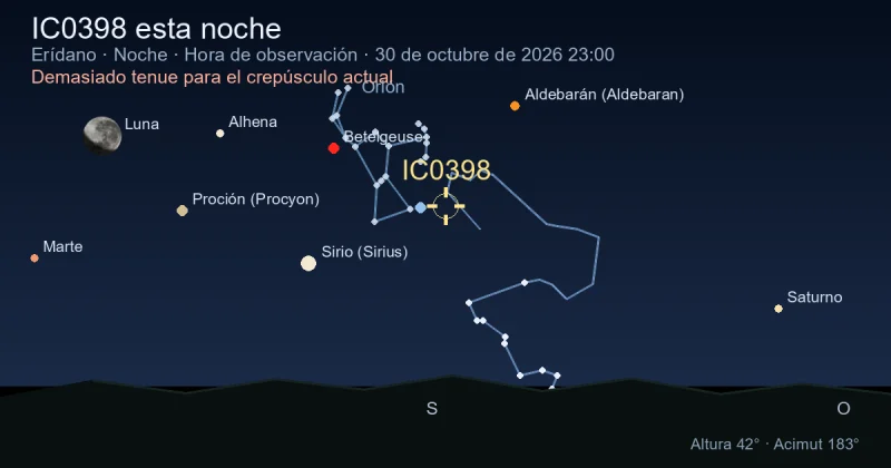 IC0398 esta noche