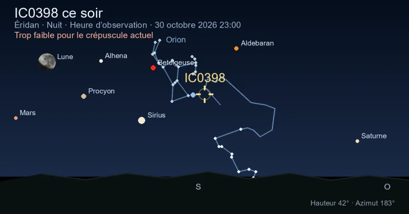 IC0398 ce soir