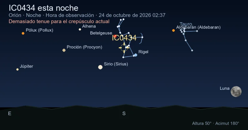 IC0434 esta noche