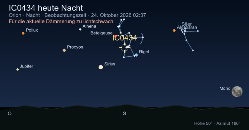 IC0434 heute Nacht