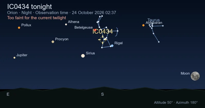 IC0434 tonight