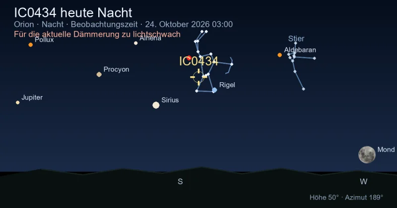 IC0434 heute Nacht