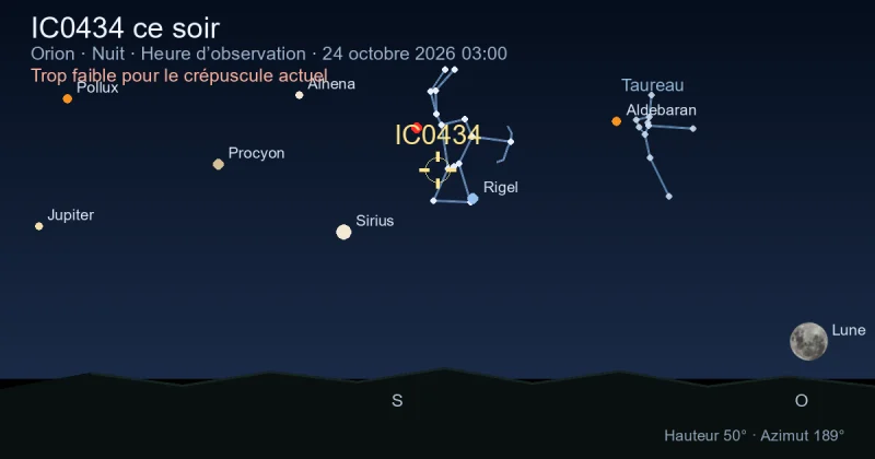 IC0434 ce soir