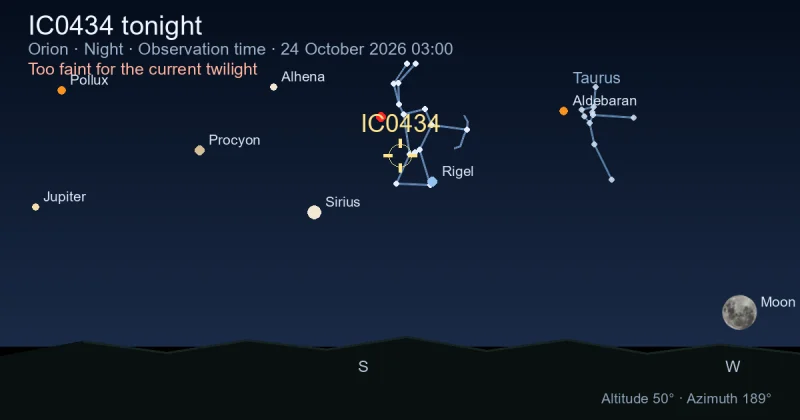 IC0434 tonight