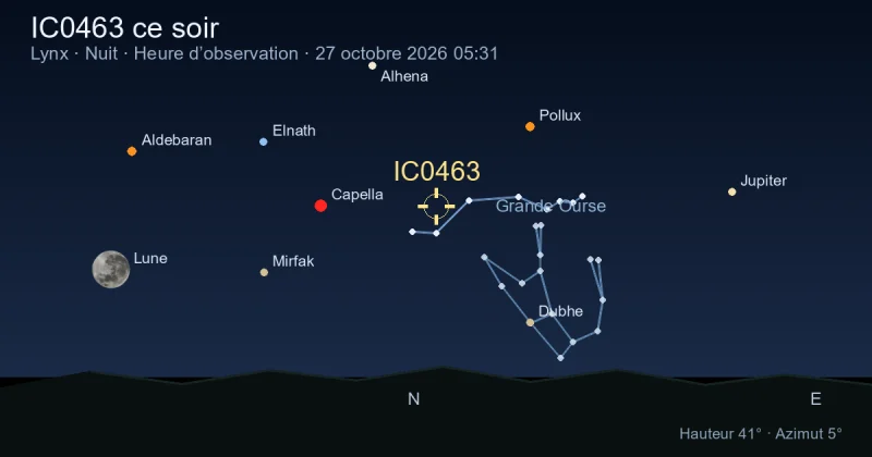 IC0463 ce soir