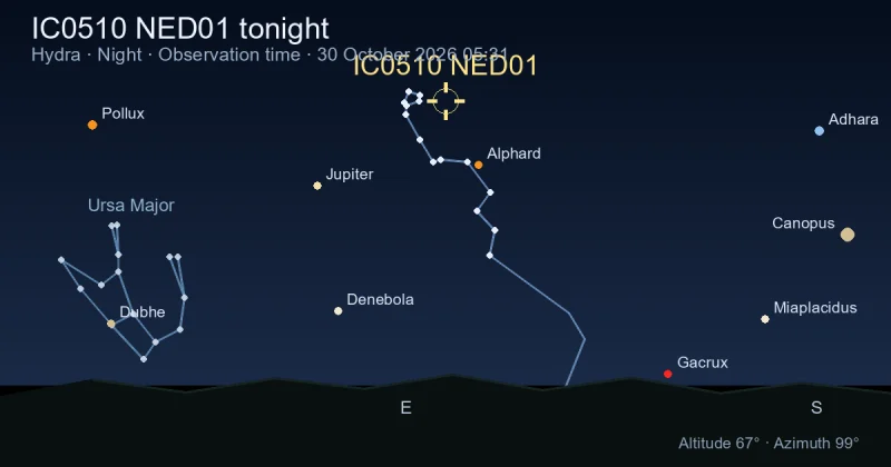 IC0510 NED01 tonight