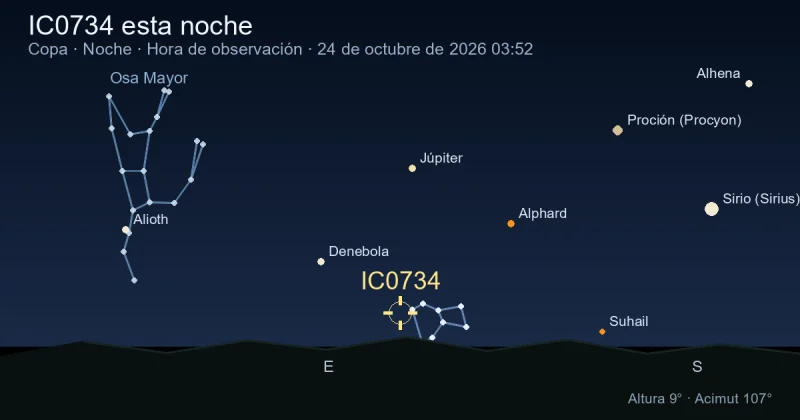 IC0734 esta noche