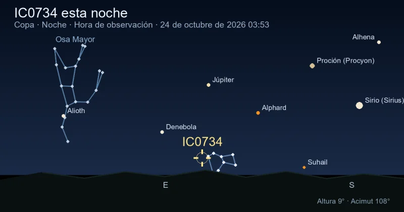IC0734 esta noche