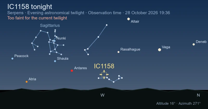 IC1158 tonight