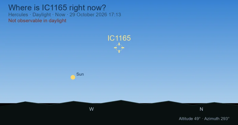 Where is IC1165 right now?