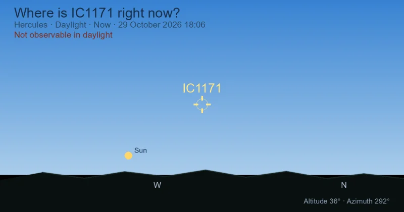 Where is IC1171 right now?