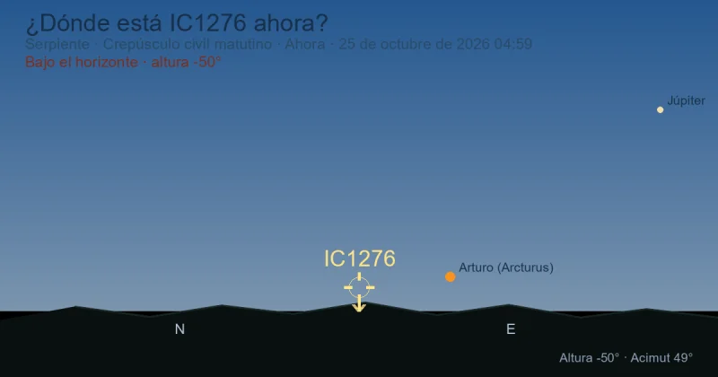 ¿Dónde está IC1276 ahora?