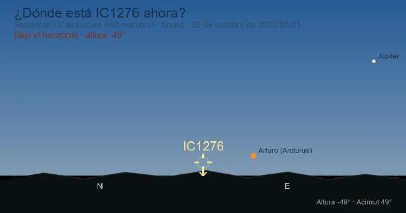¿Dónde está IC1276 ahora?