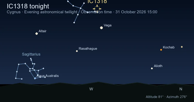 IC1318 tonight