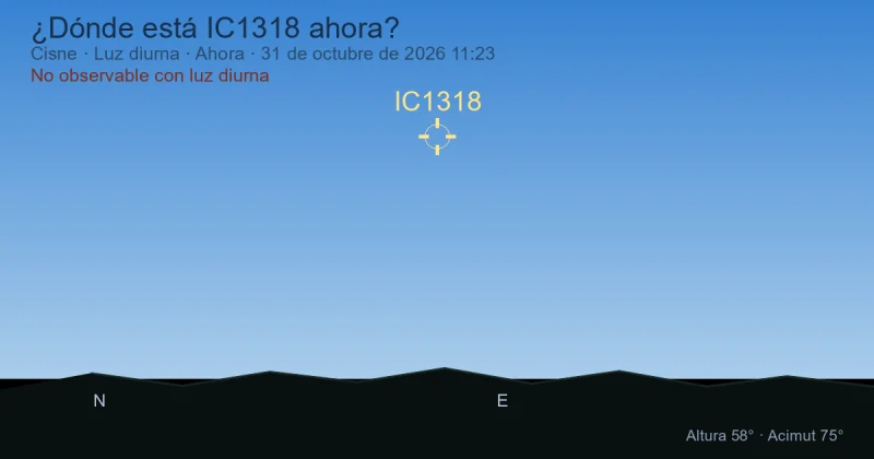 ¿Dónde está IC1318 ahora?