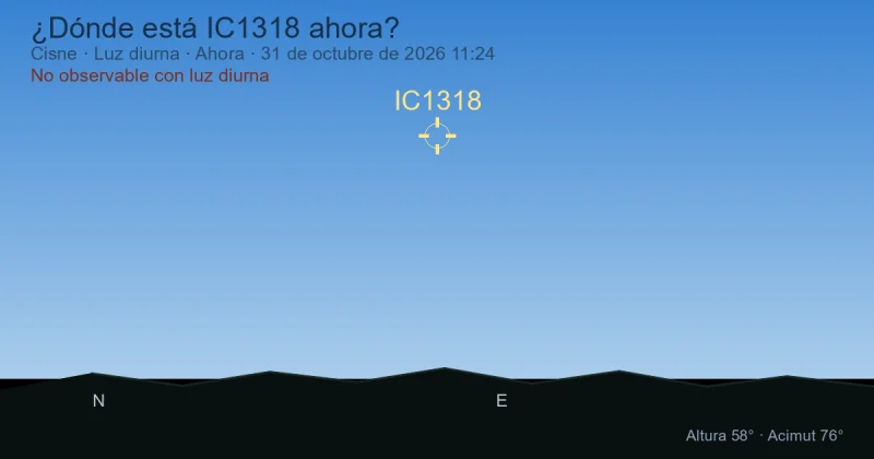 ¿Dónde está IC1318 ahora?