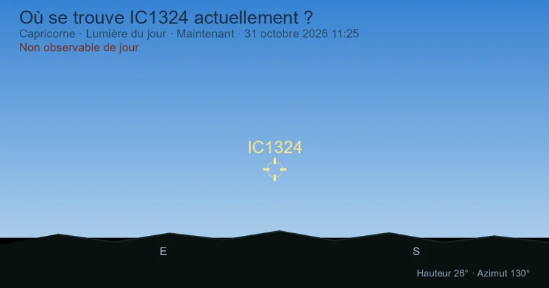 Où se trouve IC1324 actuellement ?