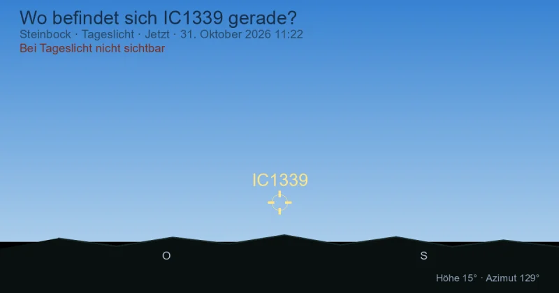 Wo befindet sich IC1339 gerade?