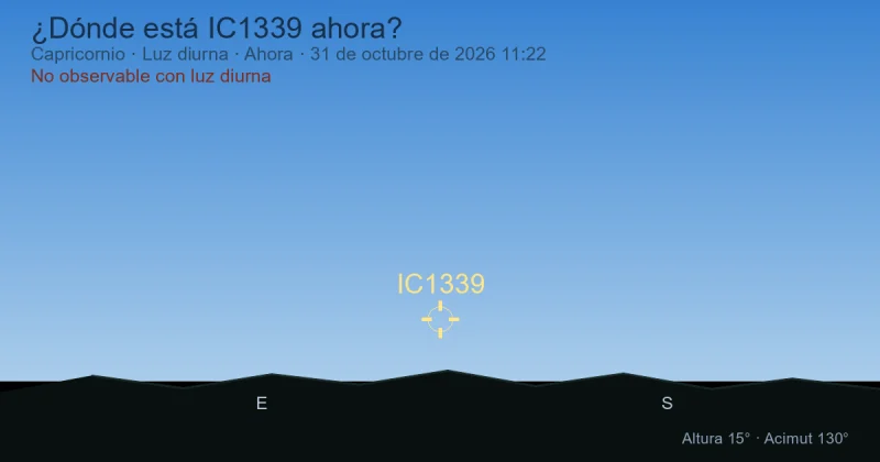 ¿Dónde está IC1339 ahora?