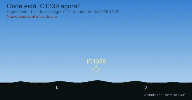 Onde está IC1339 agora?