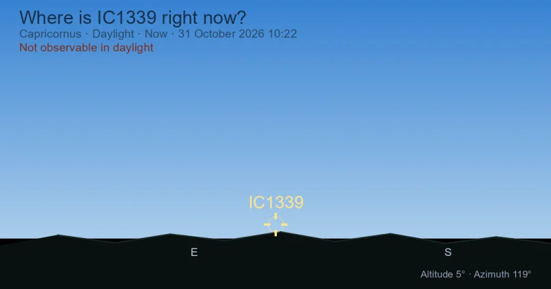 Where is IC1339 right now?