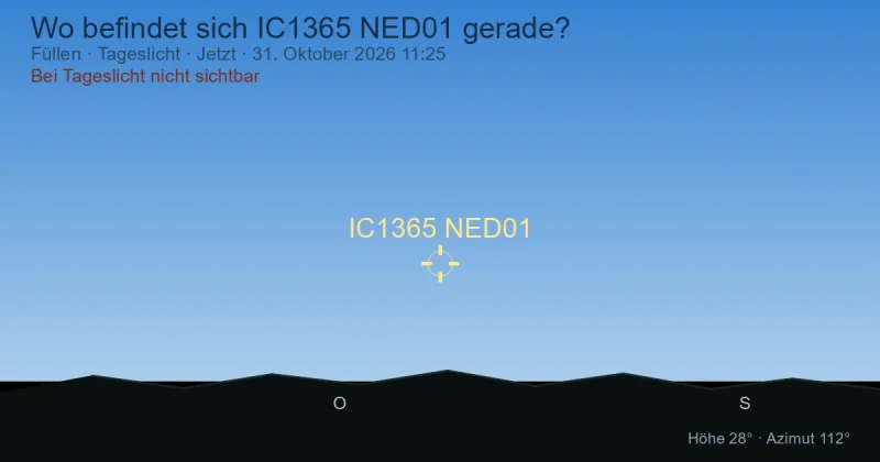 Wo befindet sich IC1365 NED01 gerade?