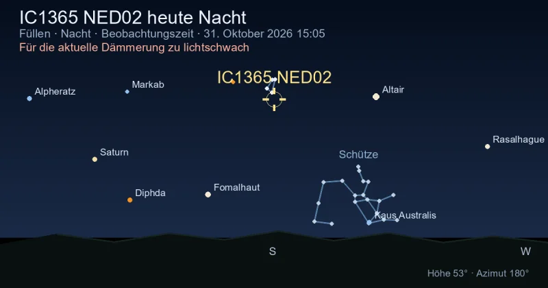 IC1365 NED02 heute Nacht