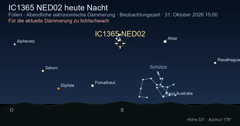 IC1365 NED02 heute Nacht