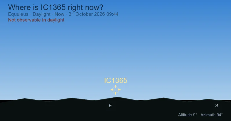 Where is IC1365 right now?