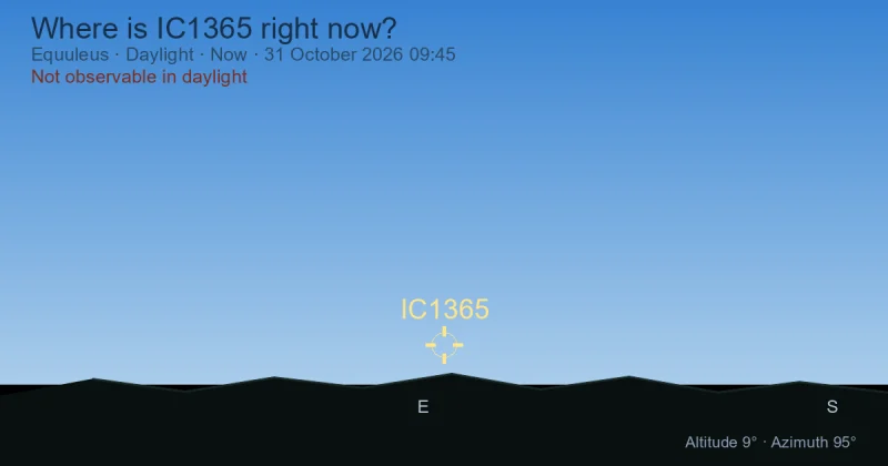 Where is IC1365 right now?