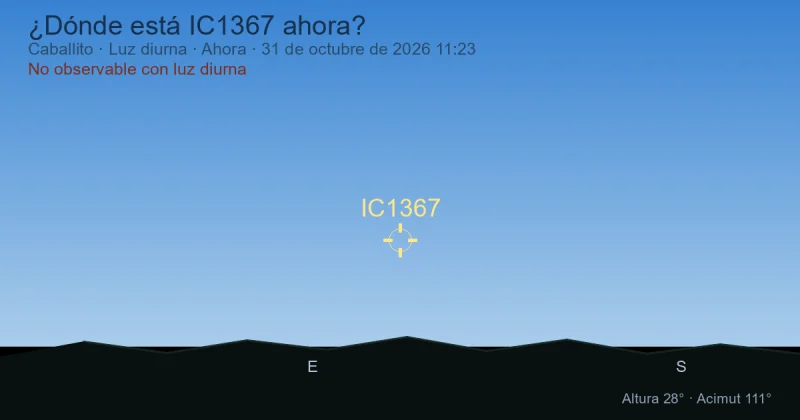 ¿Dónde está IC1367 ahora?